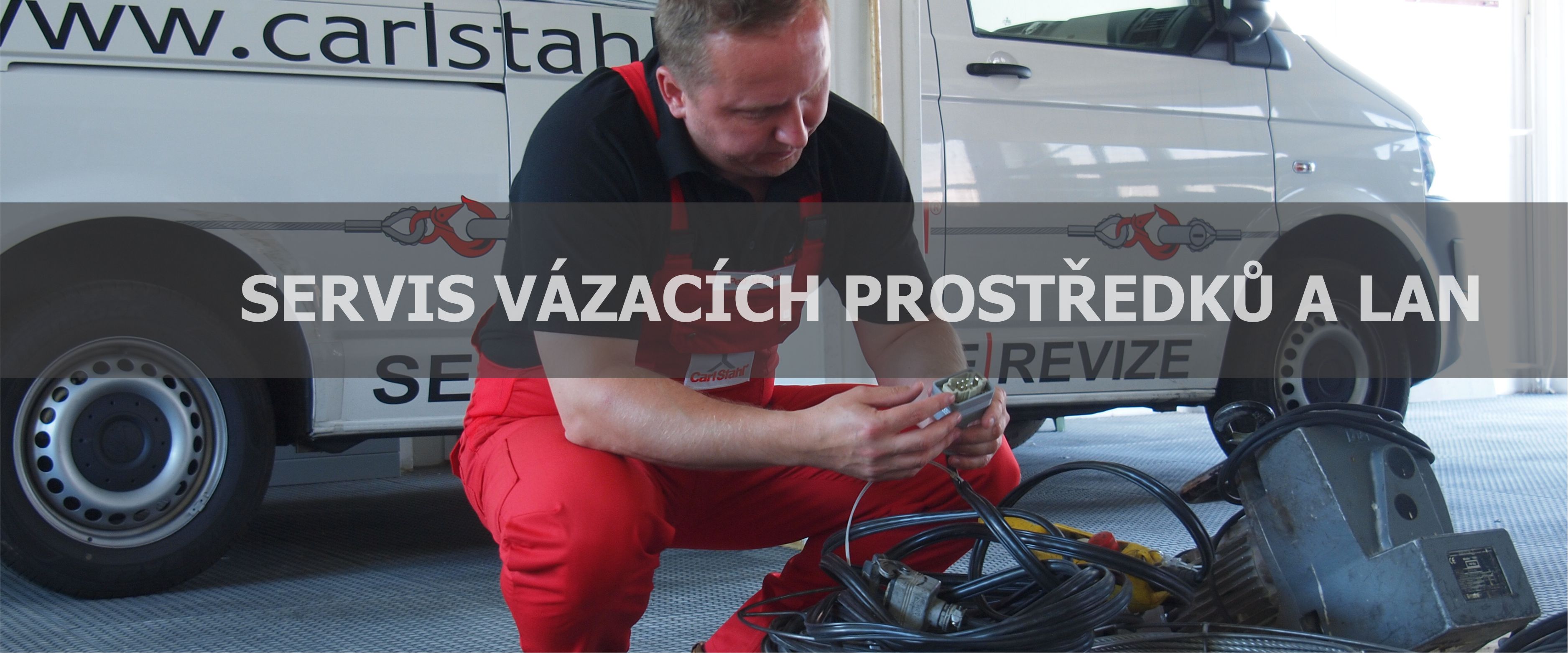 servis vázacích prostředků a lan