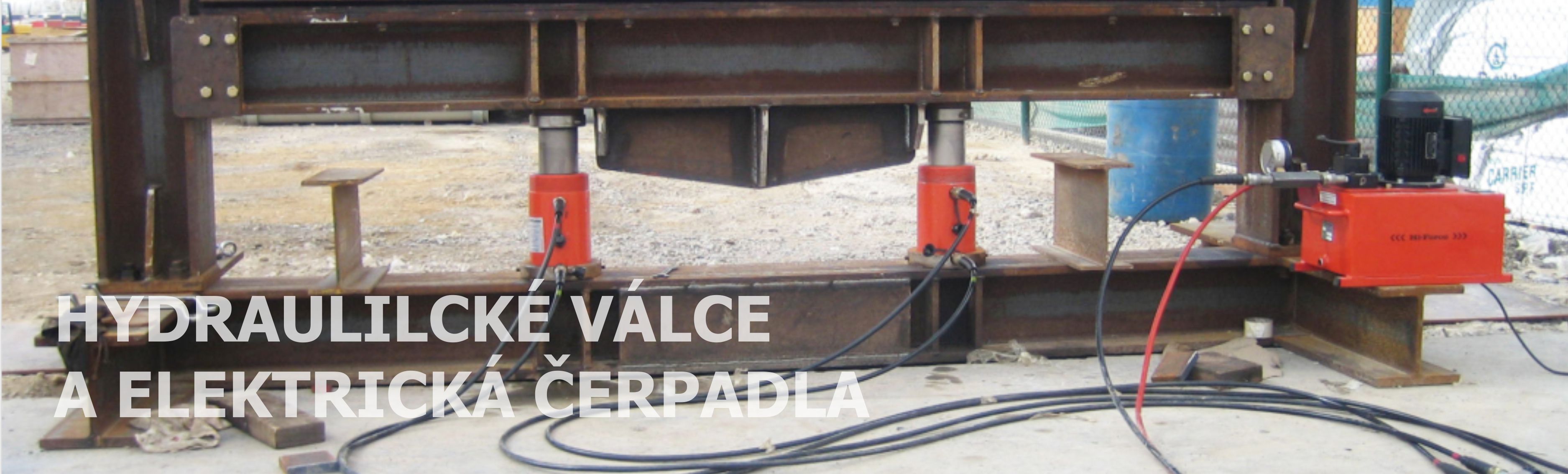 hydraulické válce a elektrická čerpadla